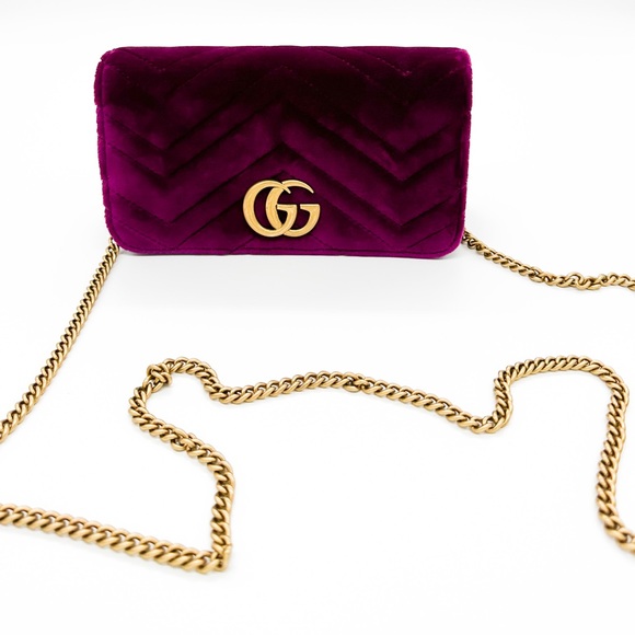 GUCCI Marmont Velvet super mini crossbody bag - Picture 11 of 12